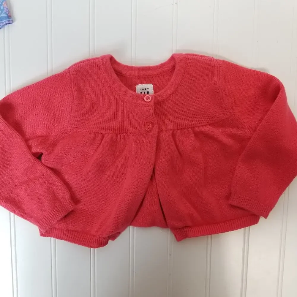 Baby Gap 6-12M Girl Bundle Dress Romper Cardigan‎